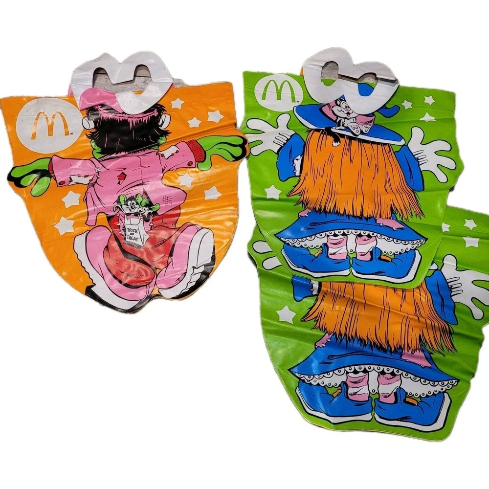 Vintage Mcboo Bags Halloween Happy Meal 1991 Witch & Monster Bags Lot of 3 - Picture 2 of 7
